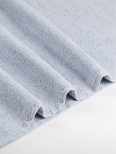 Полотенце банное 50х90 см, 100% хлопок, 500 г/м2, Перо, Silvano, серо-голубое, Узбекистан