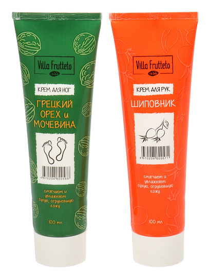 Набор подарочный для женщин, Villa Frutteto, крем для рук 100 мл, крем для ног 100 мл