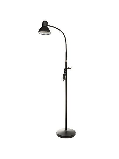 Светильник напольный гибкое основание, E27, абажур черный, Lofter, SPE 16941-01-167