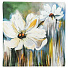 Наволочка декоративная Белый цветы бежевый, 100% полиэстер, 43 х 43 см, A130004 - фото 2