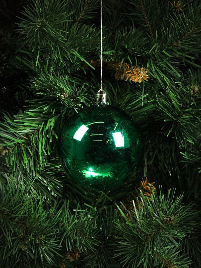 Елочный шар 6 шт, зеленый, 8 см, SYQA-0122345