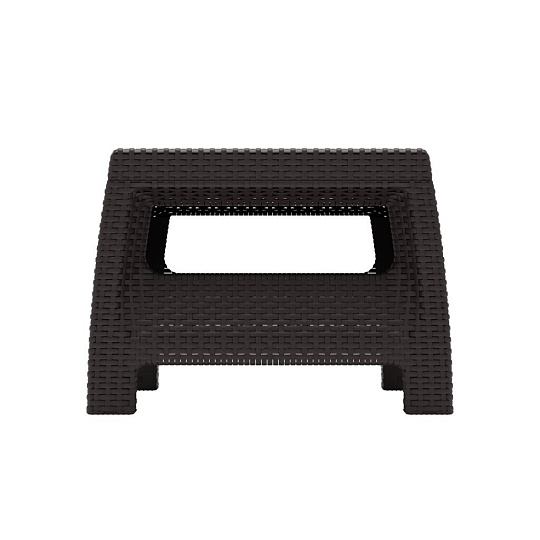 Стол пластик, Альтернатива, Ротанг-плюс, 76.5х57х42 см, мокко, М8841