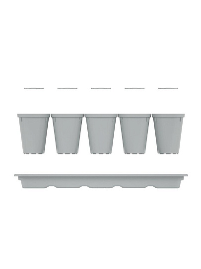 Набор для рассады 300 мл, 412х165х97 мм, М8236, 10 стаканчиков, с поддоном, Альтернатива