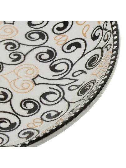 Тарелка обеденная, керамика, 23 см, круглая, Стамбул, Y6-6020, белая