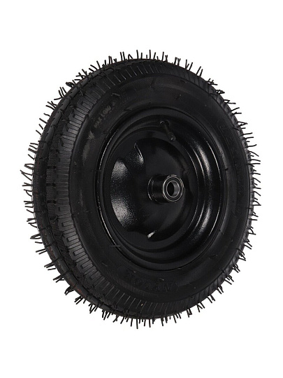 Колесо для тачки резина PR, ПРОФИ, 3.25-8, втулка D20 мм, Мастер Инструмент