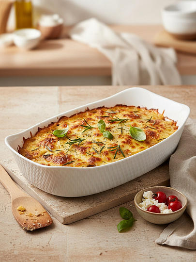 Форма для запекания стекло, 22х30х6 см, 1.8 л, прямоугольная, Luminarc, Smart Cuisine Wavy, V1463