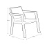 Мебель садовая Emily Patio Set, графит, стол, 65х47х42 см, 2 кресла, 1 диван, подушка серая, 111х68х75 см, 17209816ГР - фото 11