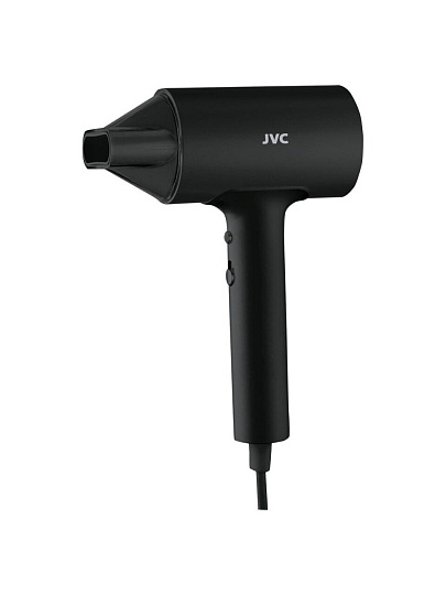 Фен JVC, JHD011, 1600 Вт, 3 режима, 2 скорости, черный, 19326