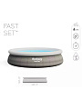 Бассейн надувной Bestway, 366х76 см, Fast Set, 57445, фильтр-насос, 5377 л - фото 10