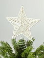 Верхушка на елку Звезда, белая, 20х24 см, Y4-7441 - фото 2
