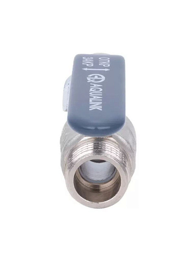 Кран для воды, 1/2'', ш-ш, латунь, ручка, AquaLink