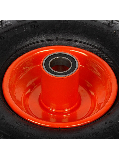 Колесо для тачки резина PR, не симметричная ступица, 4.1/3.50-4, втулка D20 мм, Mawipro