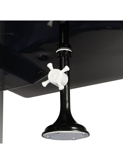 Душ садовый 55 л, бак пластик, с ЭВН, деревянный поддон