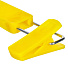 Вешалка-плечики для брюк, 25х1.5 см, пластик, металл, с зажимами, желтая, 303Y-B - фото 2