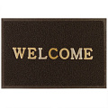 Коврик грязезащитный, 50х80 см, прямоугольный, резина, лапша, коричневый, рисунок в ассортименте, Welcome, ComeForte