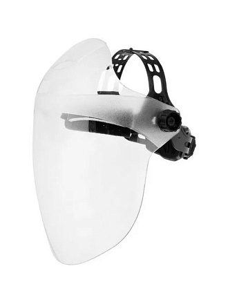Маска-щиток защитная, Визор Профи ПК, 2мм, бесцветная