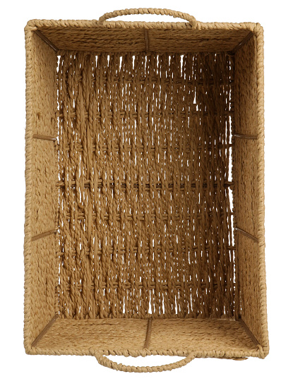 Корзина плетеная, прямоугольная, с ручками, 35*25*19 см, Y4-9674