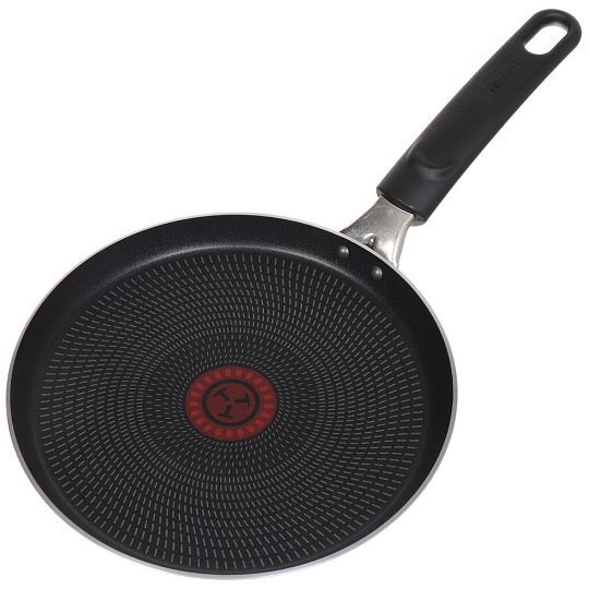 Блинница алюминий, 22 см, антипригарное покрытие, Tefal, Cook Right, 04166522, бакелитовая ручка
