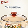 Кастрюля эмалированная сталь, 2 л, крышка стекло, с декором, сферический, Керченский металлургический завод, Италика, 61904-102/4.02-У4 - фото 11
