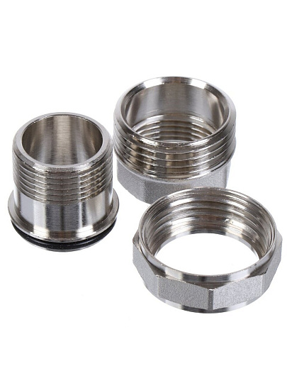 Американка 3/4", г-ш, никель, прямая, STI