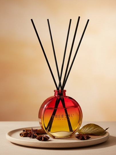 Аромадиффузор Breesal, 70 мл, Десерт Вишневый штрудель, красно-желтый, BR0105