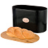 Набор agness черное золото хлебница 2 в 1 34х18х20 см. банка для сыпучих 11х15,5 см. 790-191 - фото 4