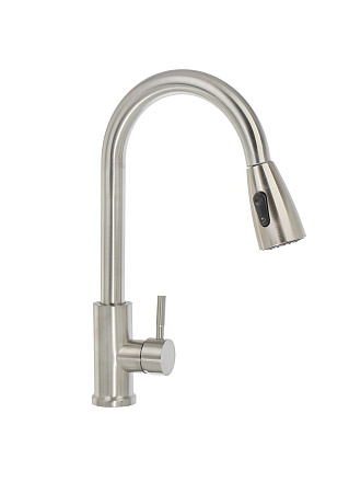 Смеситель для кухни, Aqwin, с картриджем, сатин, A0046S