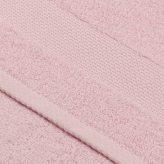 Полотенце банное 50х90 см, 100% хлопок, 380 г/м2, Грация, Barkas, светло-розовое, Узбекистан