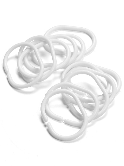 Штора для ванной 180х180 см, Peva, Элика-4, белая, Y4-11173