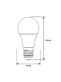 Лампа светодиодная E27, 17 Вт, 155 Вт, 220 В, груша, 3000 К, теплый белый свет, Ergolux, 13179 - фото 2