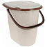Ведро-туалет пластик, 24 л, бежевый мрамор, Idea, М2460 - фото 4