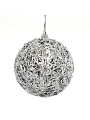 Елочный шар серый, 8 см, SYPMPB--1121133 - фото 2