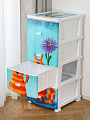 Комод детский 4 ящика, Кот, 38х47х98 см, белый, Росспласт, РП-451 - фото 6
