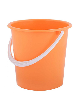 Ведро пластик, 10 л, в ассортименте, хозяйственное, Альтернатива, Крепыш, К117