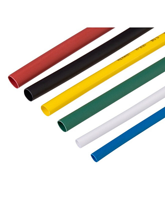 Термоусадочная трубка 10 шт, ТУТнг 2:1, набор №1, 100 мм, Rexant, 29-0101