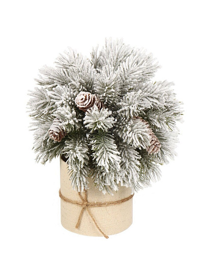 Композиция новогодняя настольная 21 см, заснеженная, SYSPS -0823051