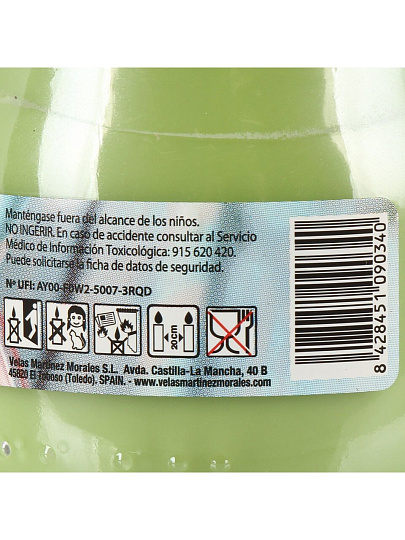 Свеча ароматизированная, 7х6 см, в стакане, Lumar, Арбуз Sorbete de Sandia, 100 гр, 900458