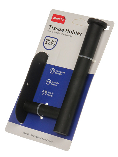 Держатель для туалетной бумаги, чер, Y4-9913