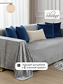 Плед 2-спальный, 180х200 см, велсофт жаккард, 100% полиэстер, Silvano, Камешки, серый, 180/002-RVR/LA - фото 3