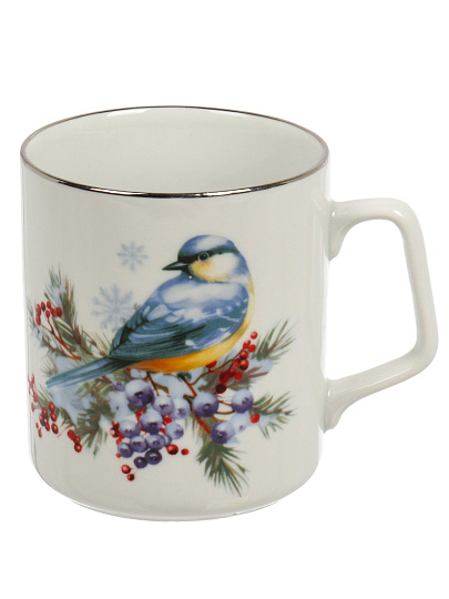 Кружка фарфор, 350 мл, Эльза Зимнее утро, Добрушский фарфоровый завод, 4С1932Ф34