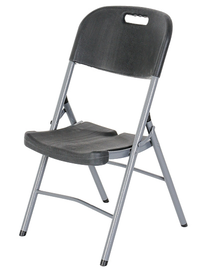 Стул садовый Марьяна, 52х46х84 см, металл, пластик, черный, C010216