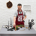 Фартук мужской «Король кухни» 77х75 см, 100% хлопок, 3794336 - фото 5