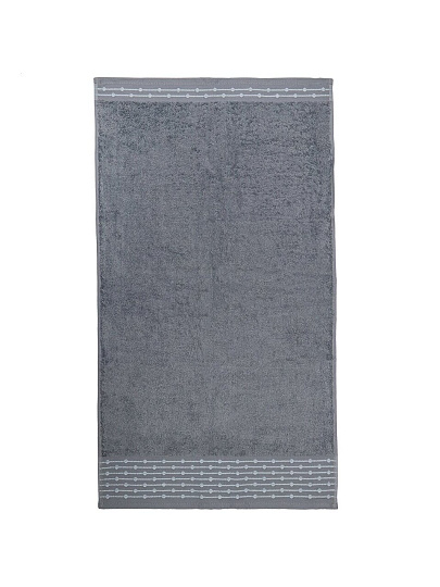 Полотенце банное 70х140 см, 100% хлопок, 470 г/м2, Дафна, темно-голубое, Узбекистан, 311170140