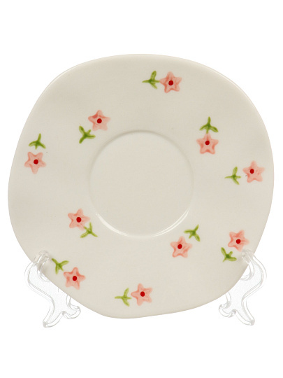 Чайная пара фарфор, 2 пр, 1 перс, 320 мл, Цветик, В060823