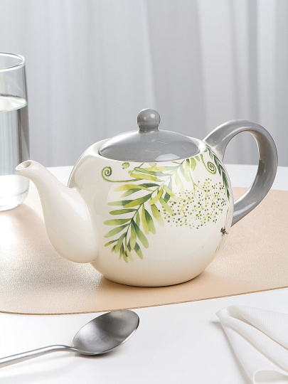 Чайник заварочный керамика, 0.73 л, Prima Collection, Дикий папоротник, PC710WF730/HC724-C3