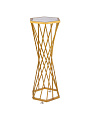 Подставка для цветов Flower Stand, напольная, металл, 30х35х90 см, белый/золото, Y4-7080