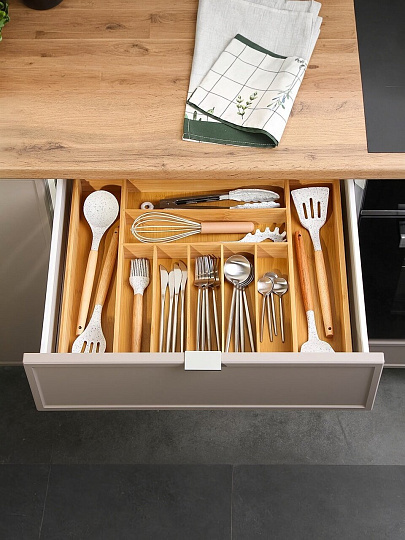 Подставка для столовых приборов, бамбук, прямоугольная, 34.5х50.8х44.5х6.4 см, CT08034B