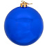 Елочный шар голубой, 15 см, пластик, SYQA-0122357 - фото 2