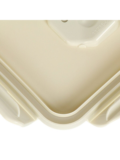 Контейнер пищевой пластик, 0.5 л, 15х12х7 см, светло-серый, прямоугольный, Бытпласт, Phibo Eco Style, 433121230