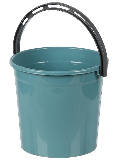 Ведро пластик, 10 л, бирюзово-синее, хозяйственное, Violet, 011055
